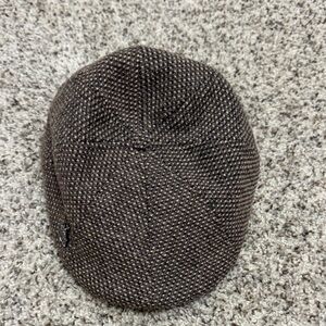 Men's Brown Tweed Newsboy Cap